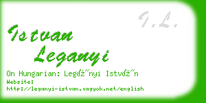 istvan leganyi business card